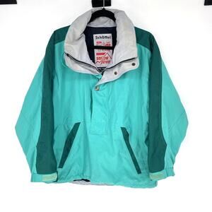 Schöffel Gore-Tex Ski Jacket Mens XS Teal Pullover Waterproof Colorblock